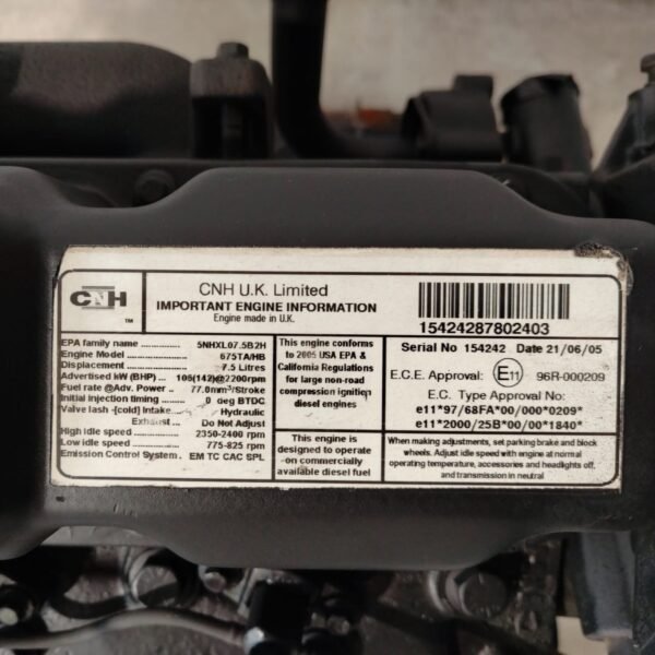 Moteur New Holland 675 TA/HD Reconditionné - Image 11